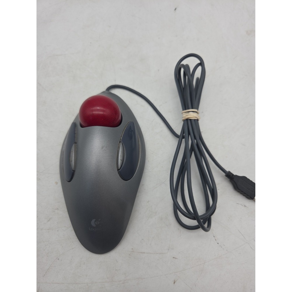 Logitech Ambidextrous Trackman Marble USB T-BC21 Mouse Trackball - Picture 1 of 10